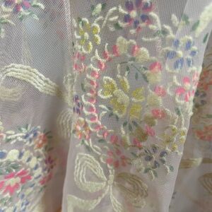 Belinda (M) Gorgeous Lingerie Top with embossed embroidered design-